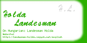 holda landesman business card